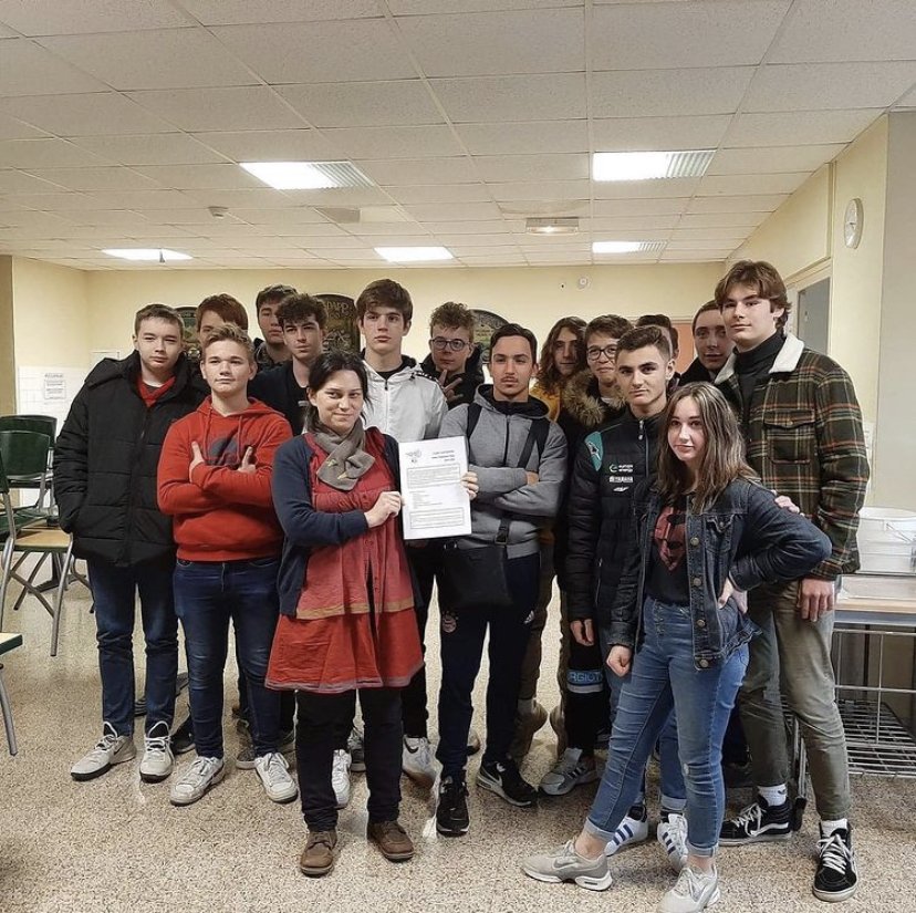 eleves lycee pro charte ecocitoyenne