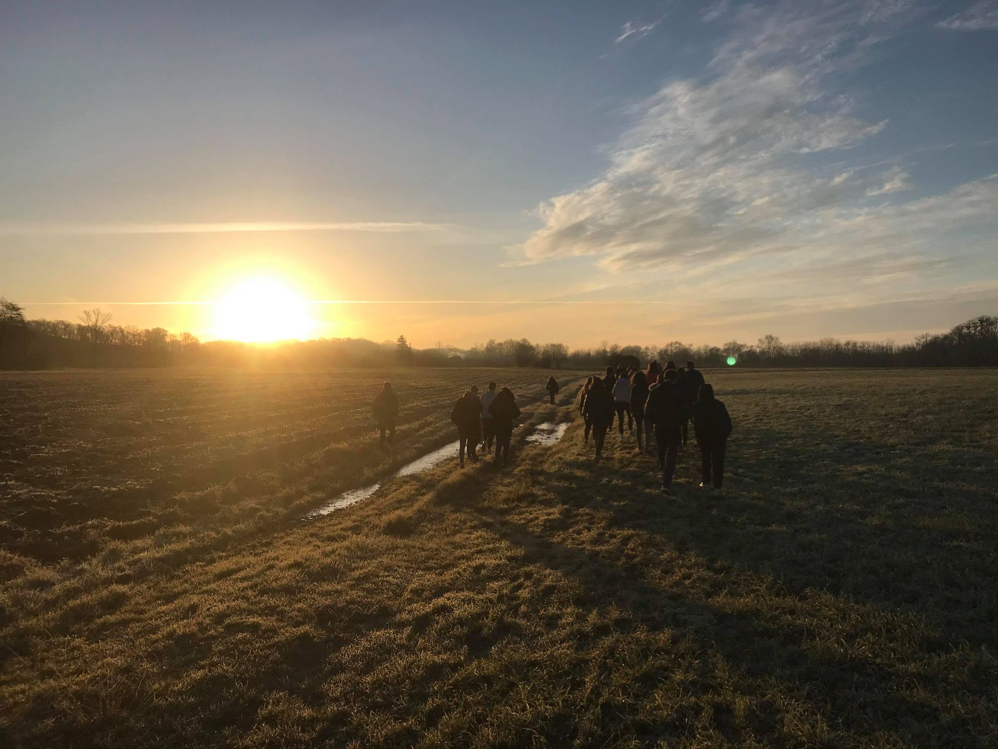 Randonnée pleine nature profs en transition école du dehors