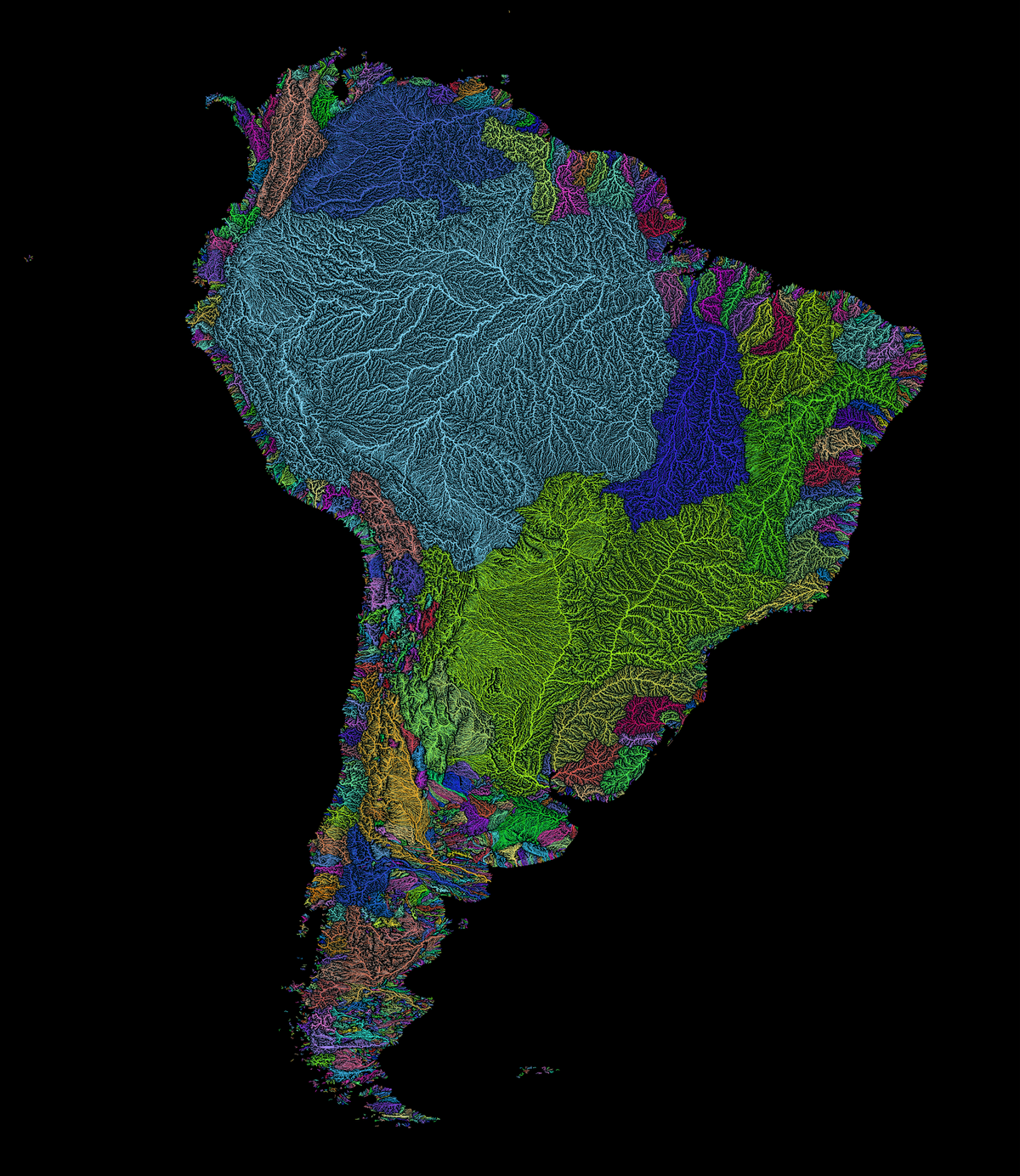 Bassin hydrographique Amérique du sud
